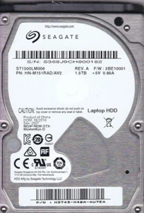 Seagate Spinpoint M9T 1.5TB ST1500LM006 5400RPM SATA 2.5" Internal Hard Drive - Afbeelding 1 van 3