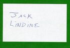 Jack Lindine Actor Jack Frost, Nypd Blue, Code Red Signed 3X5 Card C16918