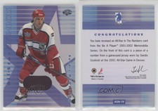 2001-02 ITG Be A Player Memorabilia All-Star in the Numbers /10 Sandis Ozolinsh