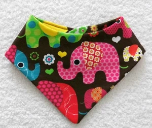 Halstuch ♥ Dreiecktuch ♥ Elefanten ♥ handmade - Bild 1 von 2