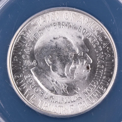 1954-S Washington-Carver Commemorative Half Dollar ANACS MS64 Silver 50c 574 Cover