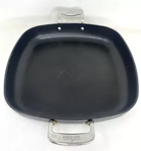 All-Clad Essentials 13 inch Nonstick Square Frying Pan 2 Handle Skillet Saute - Picture 1 of 9