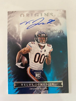 22/25!! 2022 Panini Origins - Rookie Autographs #RAU-VJO Velus Jones Jr  - Image 1 of 3