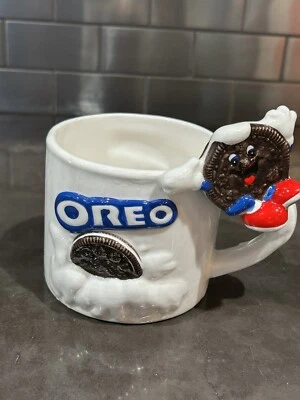 Vintage Oreo Cookie Coffee Cup Tea Mug 3-D Cookie on Handle Free Shipped W Care - Image 1 of 4