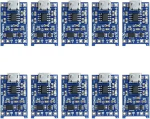 Batería de litio 10 piezas TP4056 Micro USB 5V 18650 carga doble protección DW01A - Imagen 1 de 10