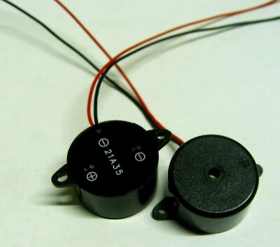 pack of 6  x 3-24V DC 3.5Khz piezo buzzer Hitpoint PK-21A35W  - Image 1 of 3