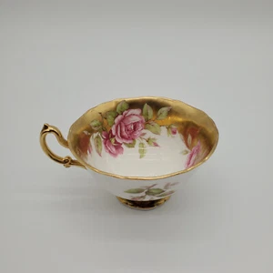 Vintage Adderley 1789 Fine Bone China Tea Cup with Gold Accents and Rose Design - Picture 1 of 11