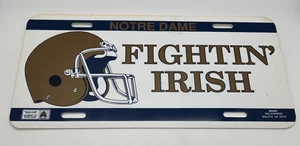 Notre Dame University License Plate Football Fightin' Irish Vintage 200305 - Picture 1 of 6