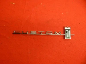 NOS 65 Ford Custom 500 RH Quarter Panel Script Name Plate #C5AZ-6225622-A - Picture 1 of 8