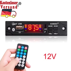 Car Audio FM Radio Module Wireless Bluetooth 5V 12V MP3 WMA Decoder Board MP3 Pl - Bild 1 von 6