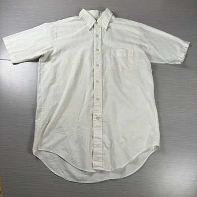 Vintage Penneys Towncraft Plus Shirt Mens Medium Short Sleeve Button Down 60s - Image 1 of 4