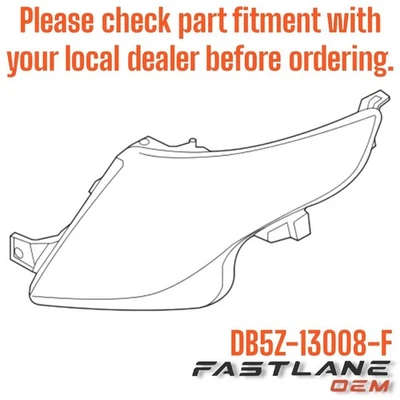 2013-2015 FORD POLICE INTERCEPTOR UTILITY HEADLAMP ASSY, LH NEW OEM DB5Z-13008-F - Image 1 of 4