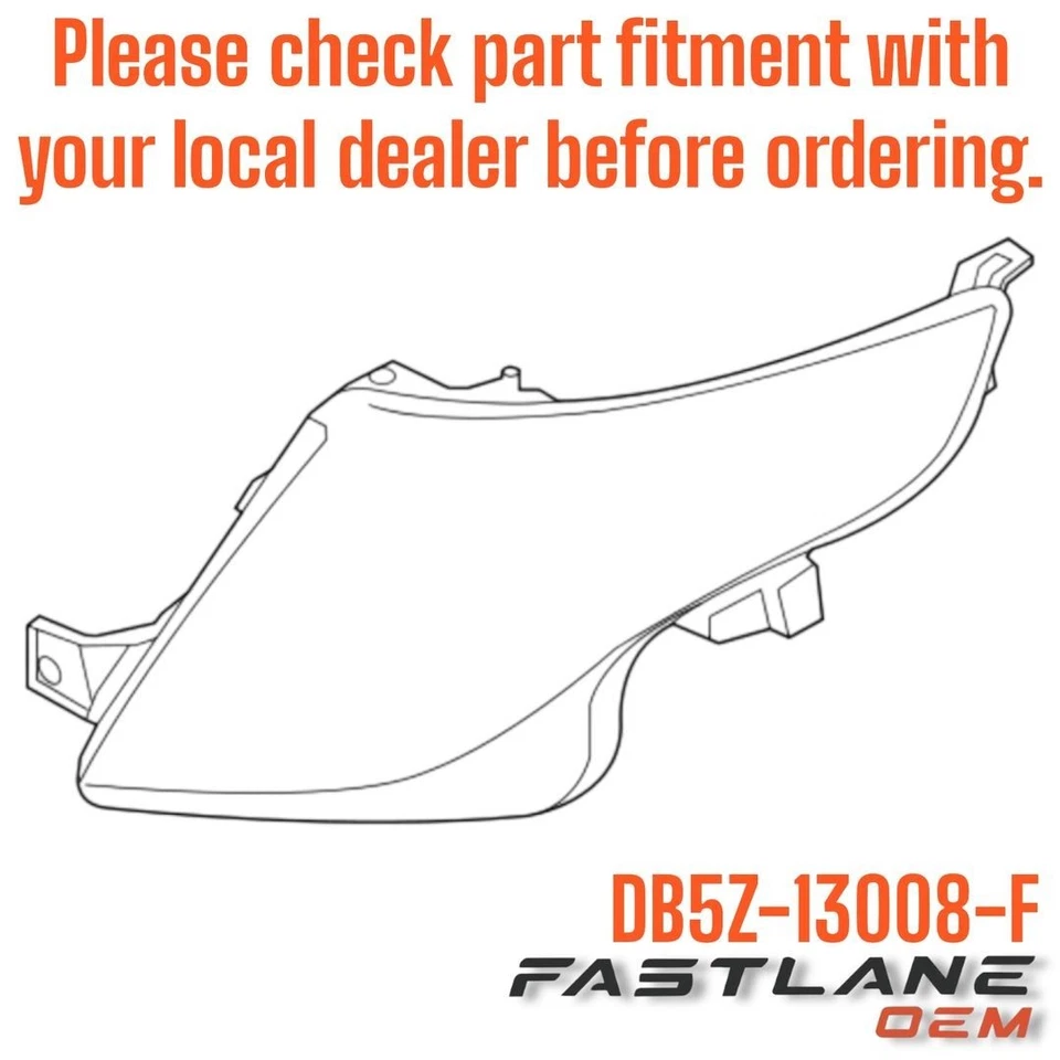 Ford Police Interceptor 2013-2015 conjunto de faros utilitarios, LH nuevo OEM DB5Z-13008-F Foto 1 de 4