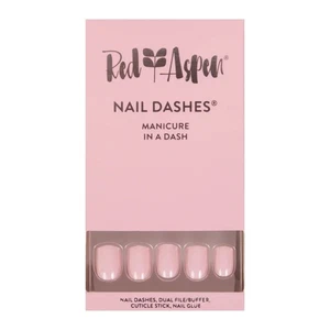 Red Aspen Press On Nails, Short Square, On Point, Brynn - Picture 1 of 3