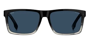 Gafas de sol Hugo Boss 1760/G/S masculinas negras grises sombreadas 59 mm nuevas 100 % auténticas - Imagen 1 de 5