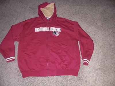 Vintage FLORIDA STATE Full Zip thick Hoodie Sweatshirt men's 2XL - Image 1 of 4