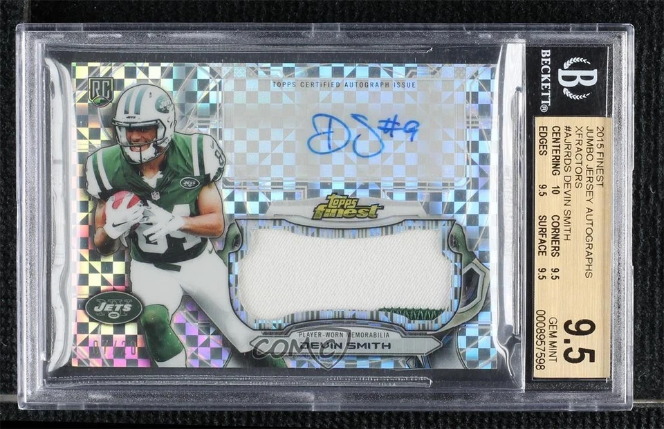 2015 Topps Finest X-Fractor /20 Devin Smith BGS 9.5 GEM MINT Rookie Auto RC - Image 1 of 2