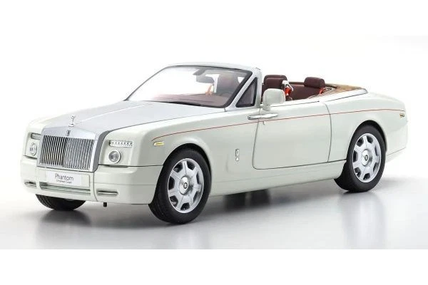 KYOSHO ORIGINAL 1/18scale Rolls-Royce Phantom Drophead Coupe White KS08871EW2