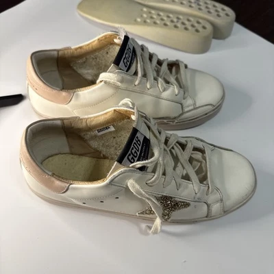 Very Used Condition Golden Goose Hi Star Sneakers Sz 40 - Image 1 of 4