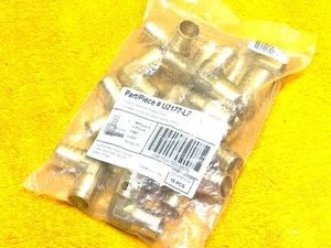 (QTY. 15)  PEX  1" x  1 "  -  90 Degree ELBOW BARB CRIMP BRASS FITTING LEAD FREE - Picture 1 of 9