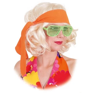 70er Jahre Stirnband orange 60er Jahre Haar Band Flower Power Haarband Hippie - Bild 1 von 1
