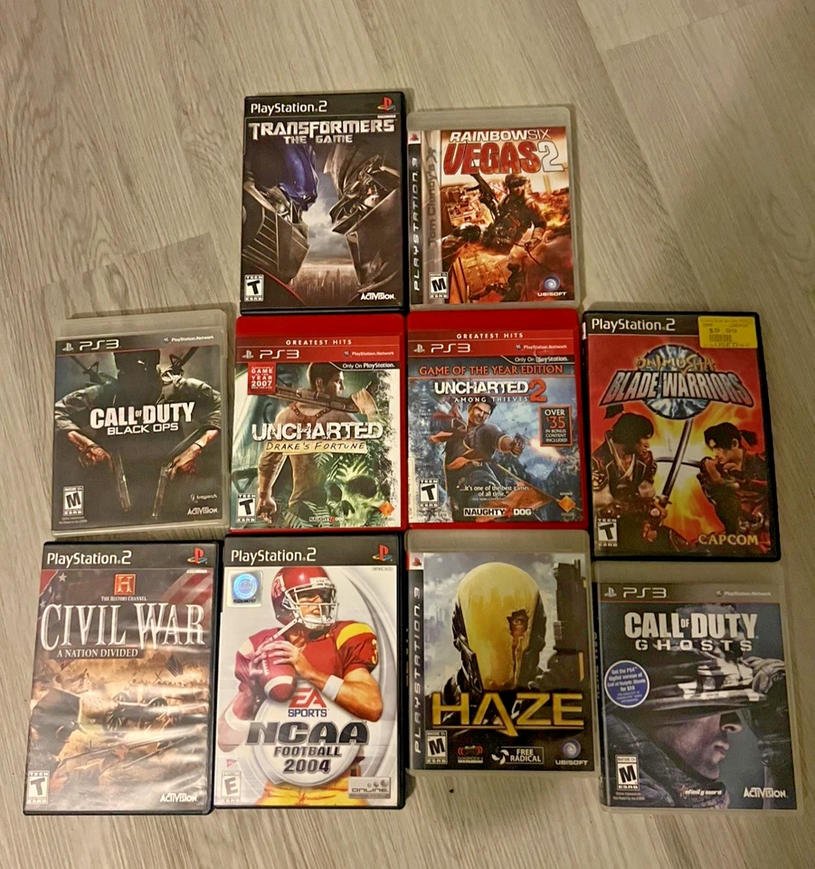 Ps2 Ps3 Games Bulk (Lot of 10) Bundle Transformers, Blade Warriors ETC - Image 1 of 4