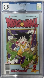 Dragon Ball #2 1st Print CGC 9.8 White Pages Viz Comics 1998 VERY LOW POP - Bild 1 von 2