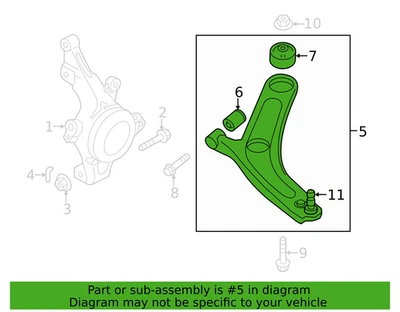 Hyundai 54500 3S200 Front, Lower, LH Control Arm Azera, Cadenza, Sonata, Optima - Изображение 1 из 2