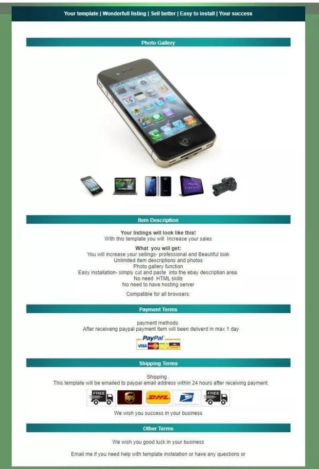 ebay listing template - Image 1 of 1