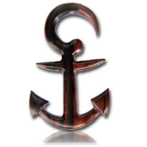 PAIR 8G (3MM) SPIRALS SONO WOOD TALONS PLUGS EAR PLUG HANGER GAUGE ANCHOR HOOKS  - Picture 1 of 1