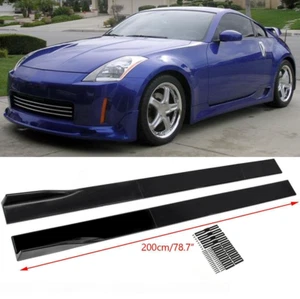 78.7" Side Skirt Extension Splitter Spoiler Lip For Nissan 370Z / 350Z Coupe - Bild 1 von 9