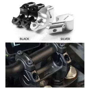 CNC Handlebar Riser Heightening Clamp Mount For YAMAHA TRACER 9 / GT 2021- 2024 - Foto 1 di 20