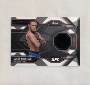 TARJETA DE PARCHE DE RELIQUIA CONOR MCGREGOR 2015 TOPPS UFC MMA - Imagen 1 de 2