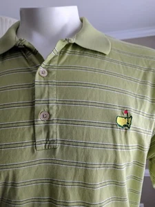 Camisa de golf Masters Clubhouse Collection XL Augusta verde nacional a rayas  - Imagen 1 de 6
