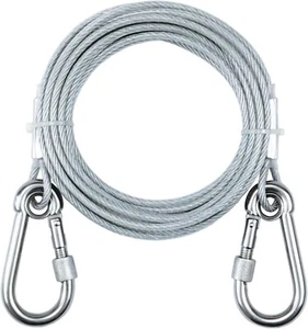 Cable de amarre de 20 pies para perros, cable de amarre de perro de alta resistencia para perros grandes de hasta - Imagen 1 de 6
