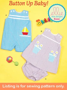 SEWING PATTERN Baby Toddler Boy Girl Clothes Clothing Dress Romper Vintage 6905 - Picture 1 of 3