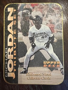 1995 Upper Deck Michael Jordan Tribute Embossed Metal (5) Card Set