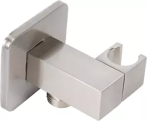 Wandvorrat Winkel mit Handbrausehalter - Massives Messing Eckig Duschhalterung - Bild 1 von 8
