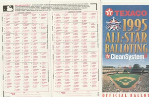 2 Stück 1995 Havoline 2008 Fox All Star Stimmzettel UNPUNCHED J23 - Bild 1 von 3