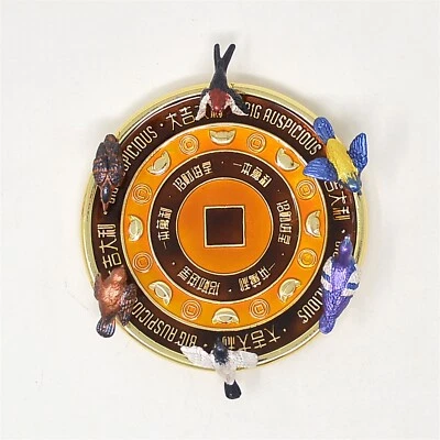 Sculpture Six Birds Auspicious Multiplier -All The Best W4288 - image 1 of 4