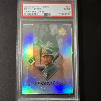 2000 SP Authentic Cornerstones #C4 Derek Jeter Yankees HOF PSA 9 MINT - Image 1 of 2