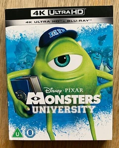 4K & Blu Ray - Disney Pixar - Monsters University - NEW - Sealed & Slipcase - HD - Picture 1 of 2