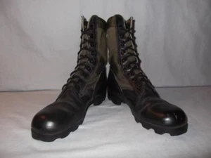 Military Boots 7 Reg Green Jungle Hot Weather US Army Hunt Work Men Boys #25 - Picture 1 of 8