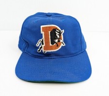 Vintage Durham Bulls Baseball Minor League New Era USA Blue Snapback Hat Cap