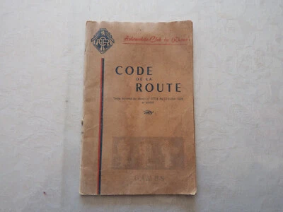 Ancien CODE DE LA ROUTE   1954  Automobile-Club du Rhône - Photo 1/4