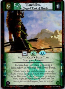 L5R CCG CoM Coils of Madness Tochiko FOIL - Picture 1 of 1