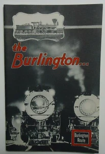 Burlington Route Railroad 1933 History Booklet - The Burlington - Picture 1 of 3