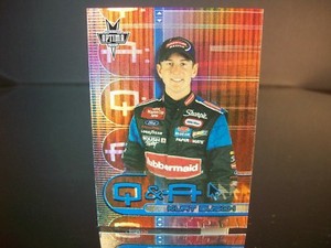 Insert Kurt Busch #97 Sharpie Press Pass Optima Q&A 2002 Card #QA 1/9