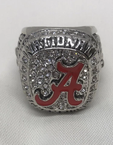 NATIONAL CHAMPIONS ALABAMA CRISMON TIDE NICK SABAN RING Size 9.5 FREE SHIP #9010 Cover