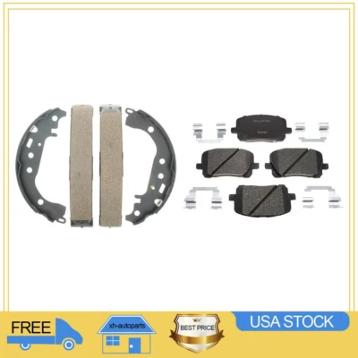 Pastillas de freno delanteras de cerámica herrajes y zapatas traseras para Toyota Corolla 2004-2007 2008 Foto 1 de 4